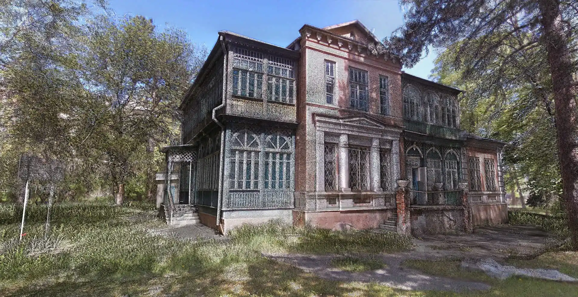 Цифровые модели объектов, Дом-музей писателя А. А. Фадеева, 3D Лазерное сканирование